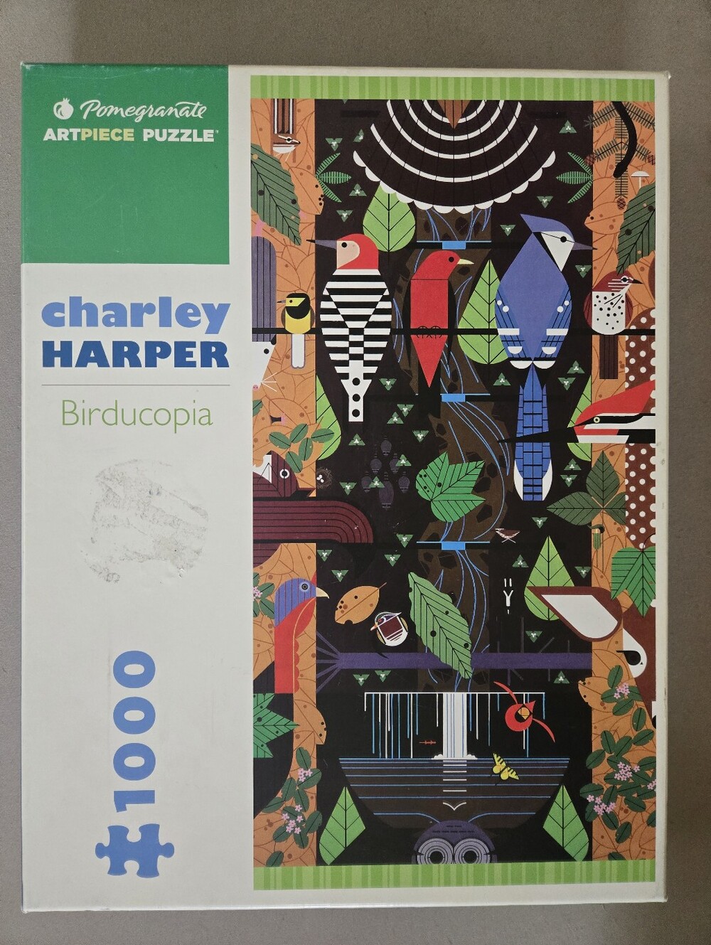 Charley Harper Birducopia 1000 Piece Jigsaw Puzzle Pomegranate Artpiece